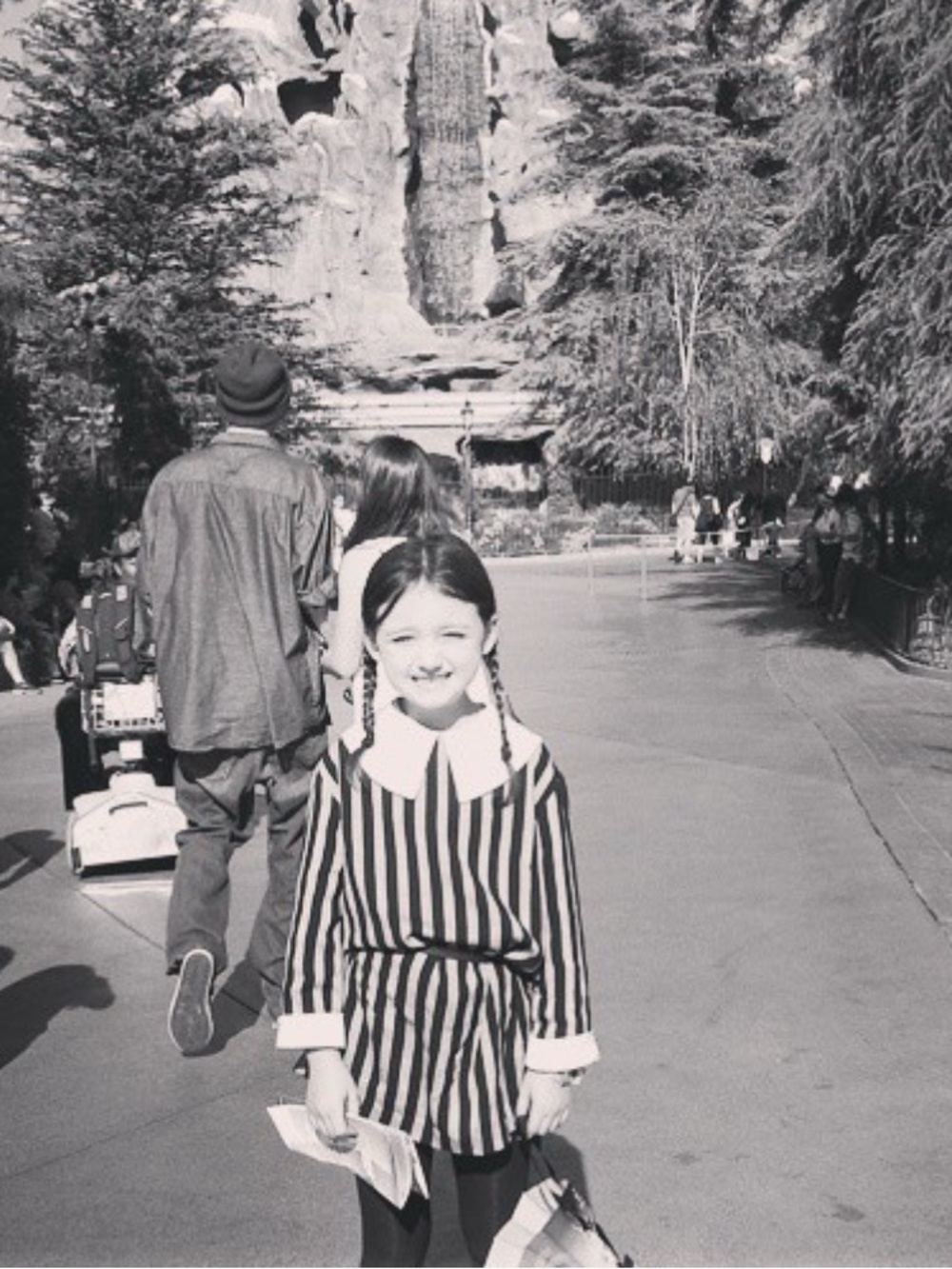 Wednesday Addams Striped Long Sleeve Dress  🎃